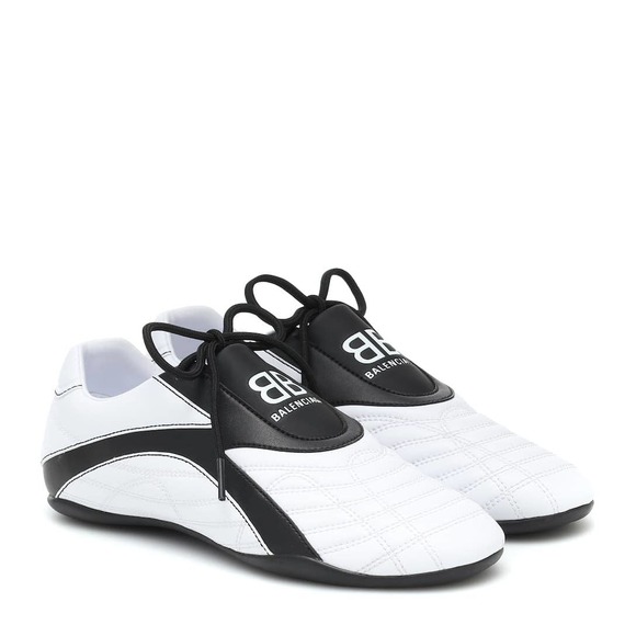 balenciaga zen quilted bicolor trainer sneakers